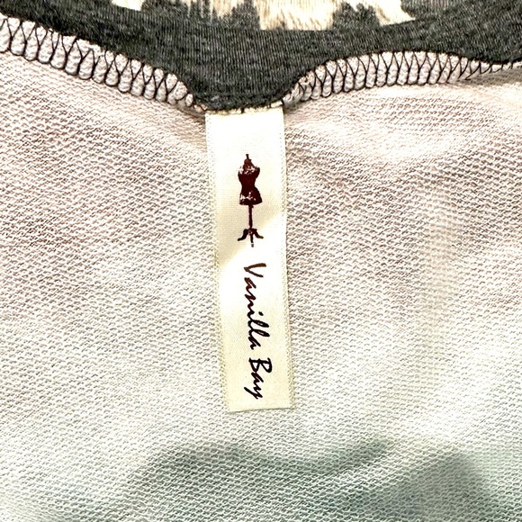 NWOT Vanilla Bay Long Sleeve Tie Dye & Leopard Top - Picture 8 of 16